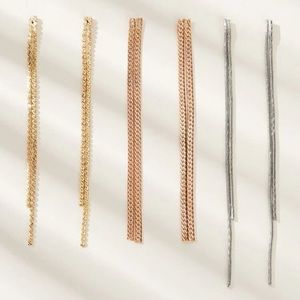 Tassel Drop Earrings (3 pairs)